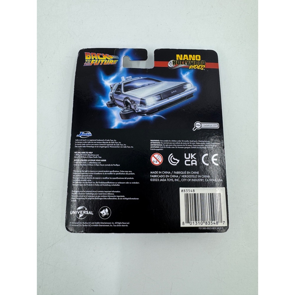 Jada Nano Hollywood Rides Back to the Future DeLorean 3-Pack Die-Cast NV-5 83548 - Picture 3 of 3